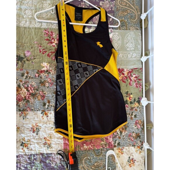 Women’s universal Studios Harry Potter Hufflepuff Tank top XS Running Black - Picture 4 of 6